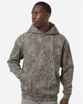 Independent Trading Co. IND330BLV Unisex Boulevard Heavyweight Hooded Sweatshirt - Deadwood Tree Camo - model front