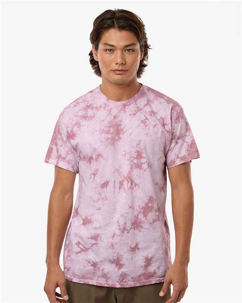 Colortone 1390 Unisex Crystal Wash T-Shirt - Crystal Posey - model front