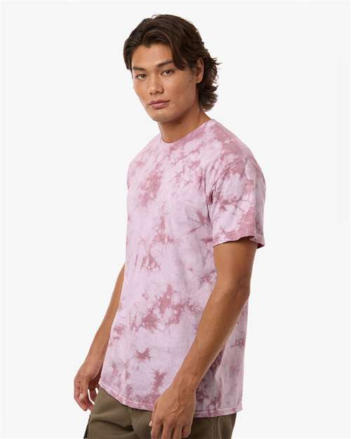 Colortone 1390 Unisex Crystal Wash T-Shirt - Crystal Posey - model side