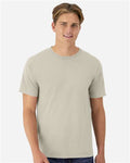 Hanes GDH100 Men's Garment-Dyed T-Shirt - Pebblestone - model front