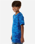 Colortone 1390Y Youth Crystal Wash T-Shirt - Crystal Royal - model side
