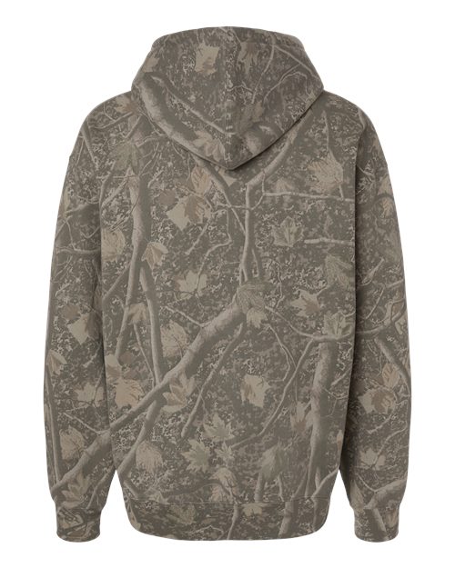 Independent Trading Co. IND4000 Heavyweight Hooded Sweatshirt - Deadwood Tree Camo - back