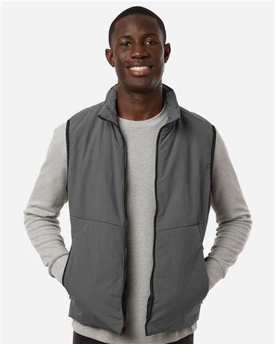 Weatherproof 26714 Men's Commuter Tech Vest - Storm - model front