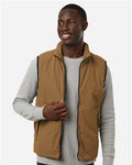 Weatherproof 26714 Men's Commuter Tech Vest - Teddy Brown - model front