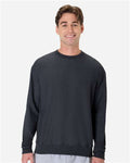 Hanes OG600 Unisex Beefy Sweats Premium Heavyweight Crewneck Sweatshirt - Charcoal Heather - model front