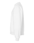 Hanes OG600 Unisex Beefy Sweats Premium Heavyweight Crewneck Sweatshirt - White - side