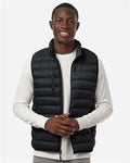 Weatherproof 26717 Men's Lightweight Poly-filled Packable Vest - Black - model front