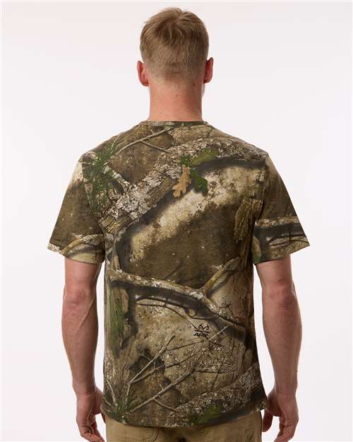 Berne Apparel BSM38 Men's Lightweight Performance Pocket T-Shirt - Realtree Apx - model back