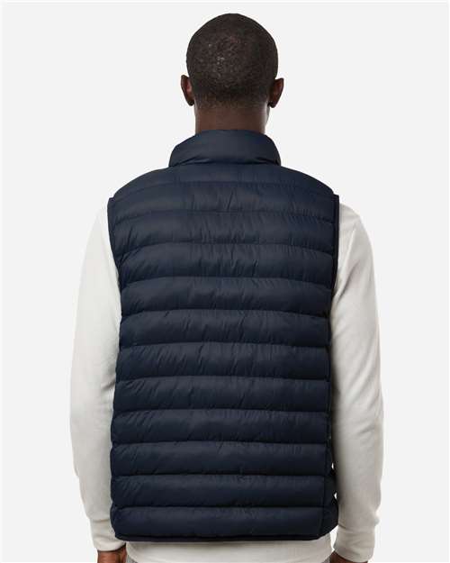 Weatherproof 26717 Men's Lightweight Poly-filled Packable Vest - Stormy Night - model back