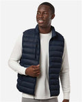 Weatherproof 26717 Men's Lightweight Poly-filled Packable Vest - Stormy Night - model front