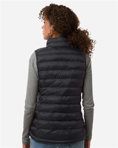 Weatherproof W26717 Women's Lightweight Poly-filled Packable Vest - Black - model back