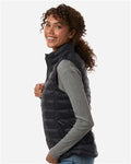 Weatherproof W26717 Women's Lightweight Poly-filled Packable Vest - Black - model side