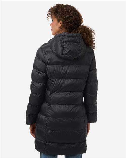 Weatherproof W26720 Women's Poly-filled 3/4 Length Coat - Black - model back