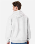 Hanes OG700 Unisex Beefy Sweats Premium Heavyweight Hooded Sweatshirt - Ash - model back