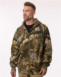 Berne Apparel SZ101 Men's Heritage Thermal Lined Hooded Sweatshirt - Realtree Apx - model front