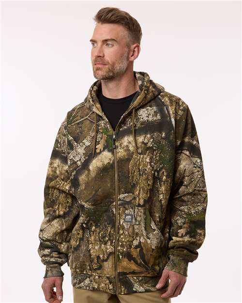 Berne Apparel SZ101 Men's Heritage Thermal Lined Hooded Sweatshirt - Realtree Apx - model front
