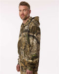 Berne Apparel SZ101 Men's Heritage Thermal Lined Hooded Sweatshirt - Realtree Apx - model side