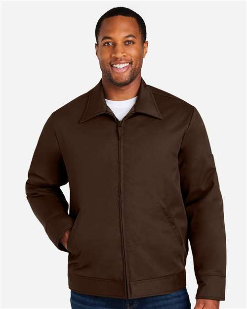 Harriton M721 Unisex ClimaBloc Station Jacket - Dark Mocha - model front
