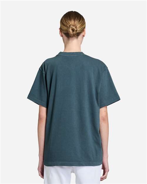 Lane Seven LS16005 Unisex Urban Heavyweight Tee - Pigment Midnight Navy - model back