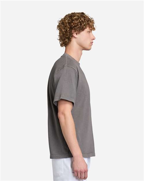 Lane Seven LS16005 Unisex Urban Heavyweight Tee - Pigment Tornado - model side