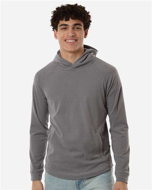 Swannies SWGH600 Men's Glasgow Hooded Sweatshirt - Grey/ Heather - model front