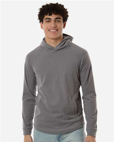 Swannies SWGH600 Men's Glasgow Hooded Sweatshirt - Grey/ Heather - model front