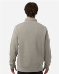 Independent Trading Co. PRM4600QZ Unisex Pigment-Dyed Quarter-Zip Pullover - Pigment Cement - model back