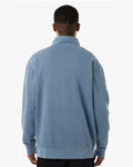 Independent Trading Co. PRM4600QZ Unisex Pigment-Dyed Quarter-Zip Pullover - Pigment Slate Blue - model back