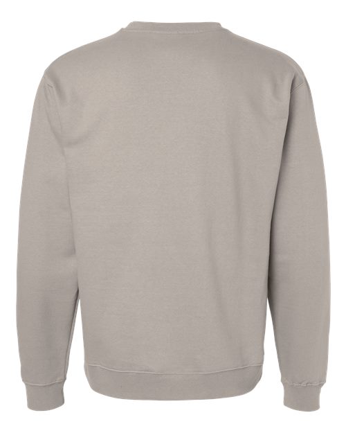 Independent Trading Co. SS3000 Midweight Crewneck Sweatshirt - Cement - back