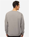 Independent Trading Co. SS3000 Midweight Crewneck Sweatshirt - Cement - model back