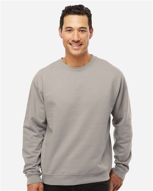 Independent Trading Co. SS3000 Midweight Crewneck Sweatshirt - Cement - model front