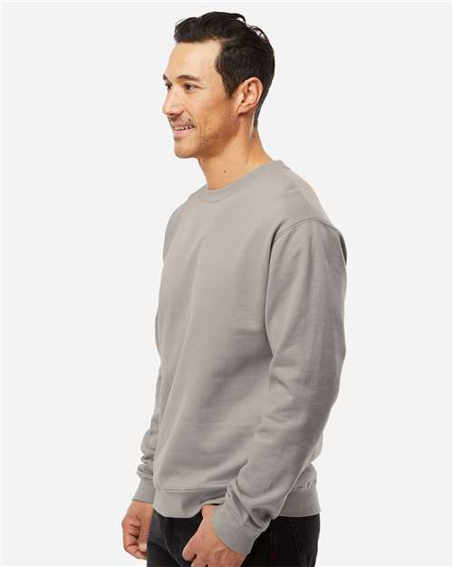 Independent Trading Co. SS3000 Midweight Crewneck Sweatshirt - Cement - model side