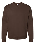 Independent Trading Co. SS3000 Midweight Crewneck Sweatshirt - Brown - flat front