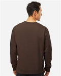 Independent Trading Co. SS3000 Midweight Crewneck Sweatshirt - Brown - model back