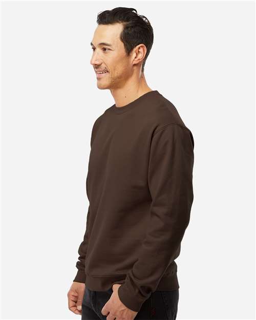 Independent Trading Co. SS3000 Midweight Crewneck Sweatshirt - Brown - model side