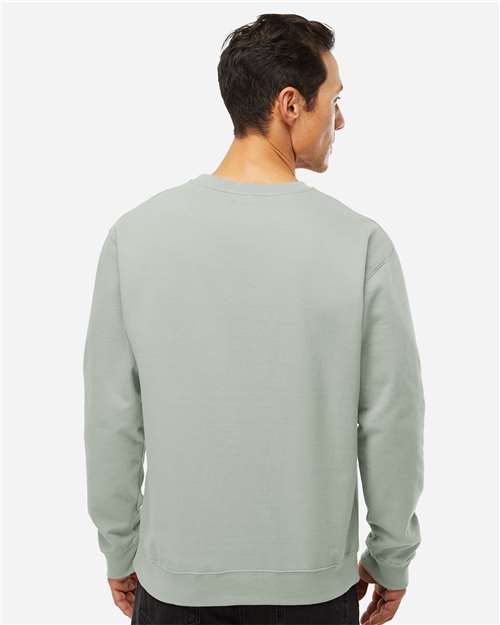 Independent Trading Co. SS3000 Midweight Crewneck Sweatshirt - Dusty Sage - model back