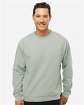 Independent Trading Co. SS3000 Midweight Crewneck Sweatshirt - Dusty Sage - model front
