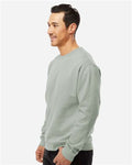 Independent Trading Co. SS3000 Midweight Crewneck Sweatshirt - Dusty Sage - model side