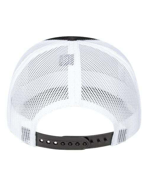 Pukka 5000M Rudder Five-Panel Cap - Black/ White - back