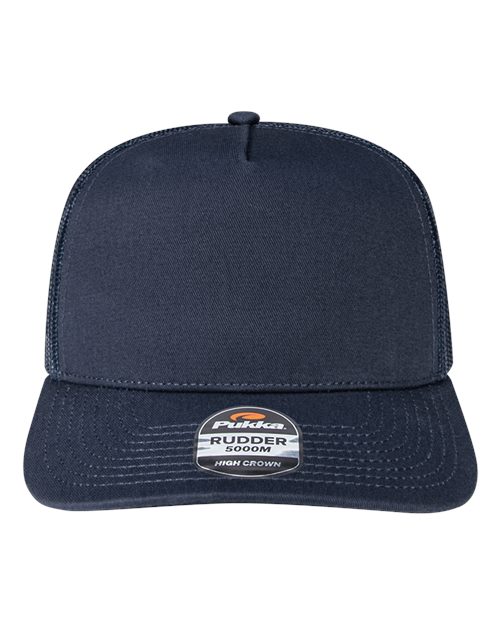 Pukka 5000M Rudder Five-Panel Cap - Navy - front