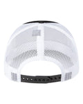 Pukka 6101M Charter Six-Panel Cap - Black/ White - back