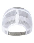 Pukka 6101M Charter Six-Panel Cap - Grey Heather/ White - back