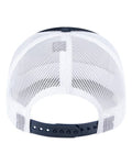 Pukka 6101M Charter Six-Panel Cap - Navy/ White - back
