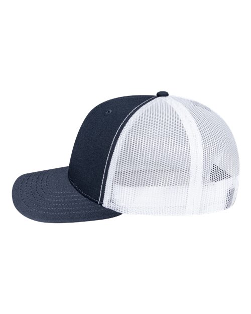 Pukka 6101M Charter Six-Panel Cap - Navy/ White - side