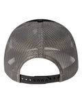 Pukka 6101M Charter Six-Panel Cap - Black/ Charcoal - back