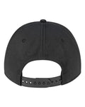Pukka 7001P Tradesman Hybrid Six-Panel Cap - Black - back