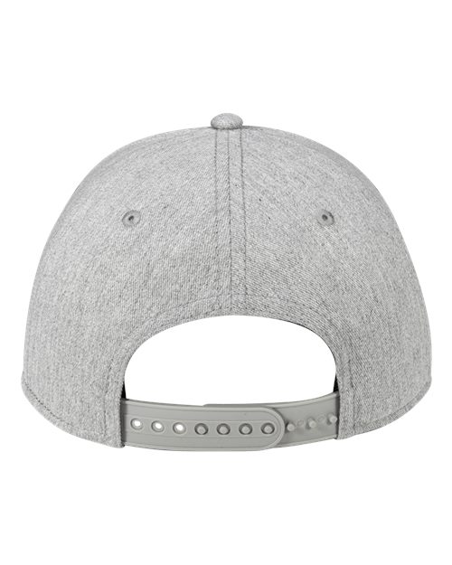 Pukka 7001P Tradesman Hybrid Six-Panel Cap - Grey Heather - back