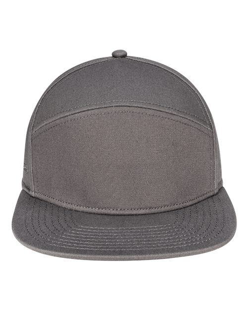 Pukka 7001P Tradesman Hybrid Six-Panel Cap - Charcoal - front
