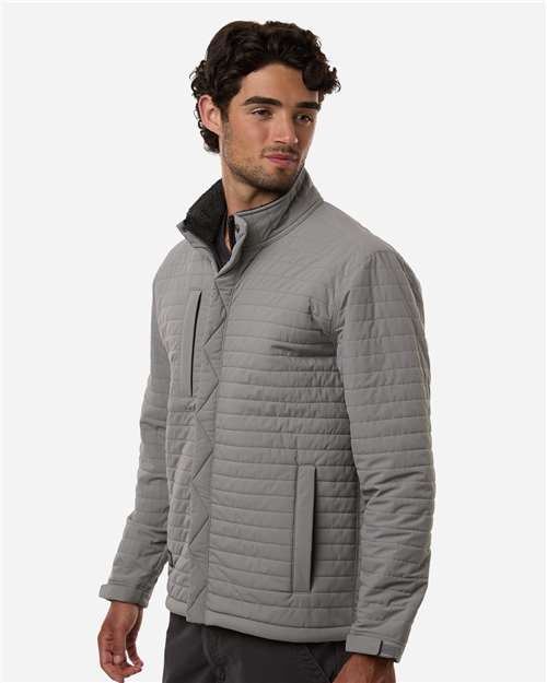 DRI DUCK 5304 Men's Keystone Full-Zip Jacket - Grey - model side