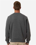 DRI DUCK 7202 Men's Granite Crewneck Pullover - Dark Oxford - model back
